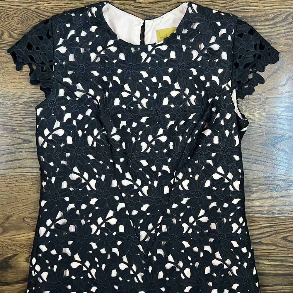 Nicole Miller Black Lace Dress Size 12 NWT